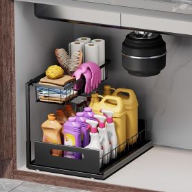 Under Sink Organizer 2 Tier Slide Out Kitchen Cabinet Organizer Sturdy Metal Bathroom Storage Shelf Under Sink Organizer 2 Tier Slide Out Kitchen Cabinet Organizer Sturdy Metal Bathroom Storage Shelf